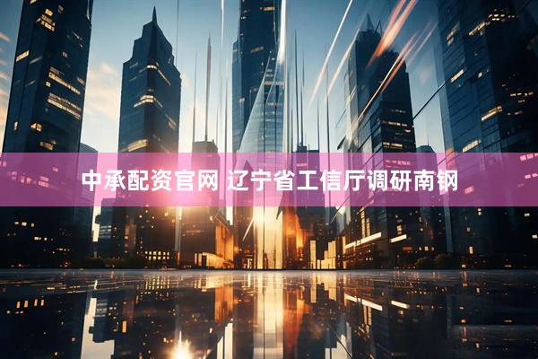 中承配资官网 辽宁省工信厅调研南钢